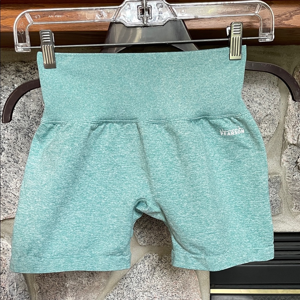 DFYNE Pearson Aqua High-Rise Shorts Athletic